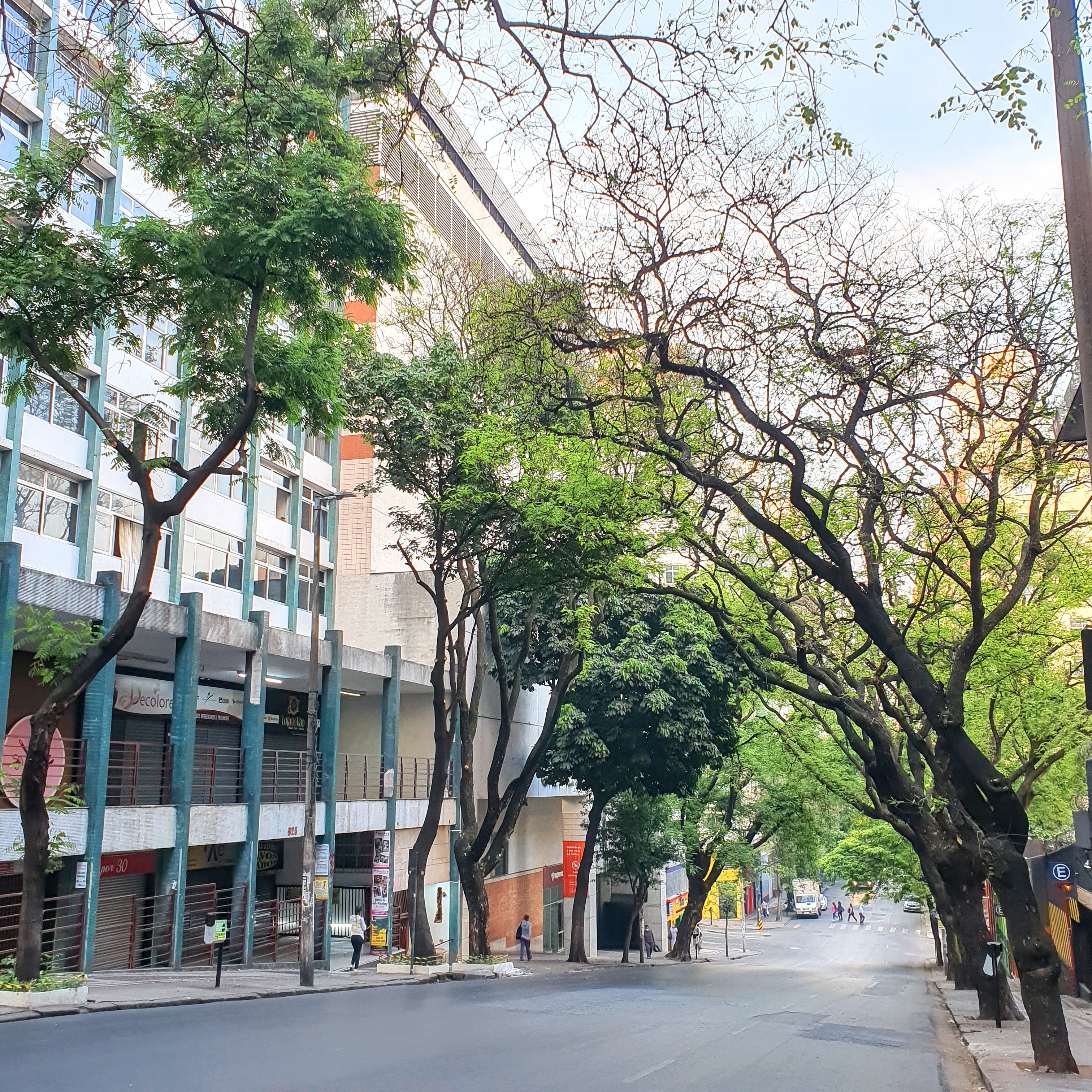 Rua dos Tupis, área central de BH.