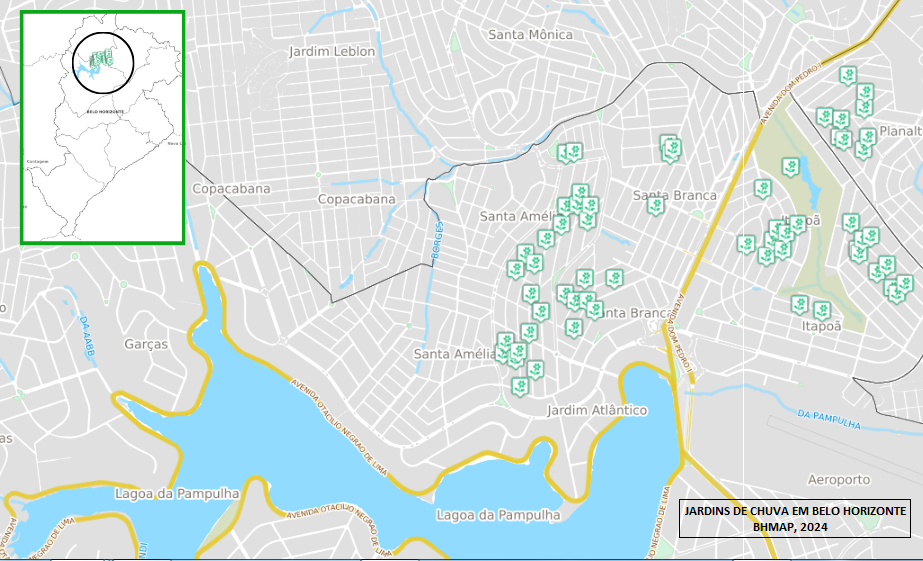 Jardins de chuva em Belo Horizonte.